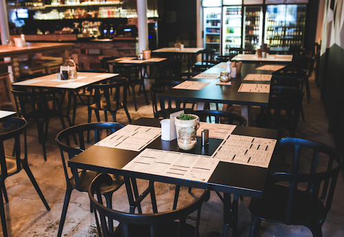 Image of inside a restaurant.